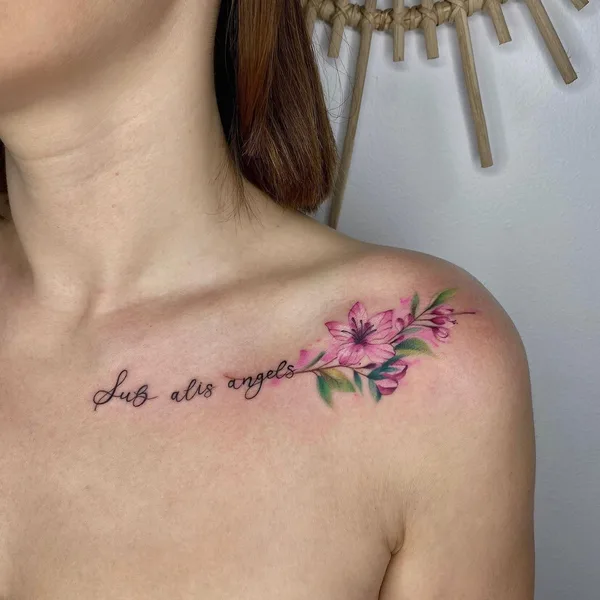 Watercolor tattoo by Kristina Borovkova in Челябинск