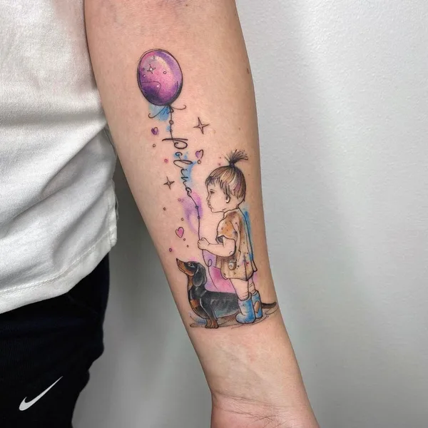 Watercolor tattoo by Kristina Borovkova in Челябинск