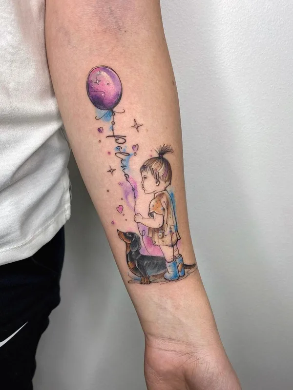 color watercolor Tatuaggio su forearm #52919 | Tatuatore Kristina Borovkova