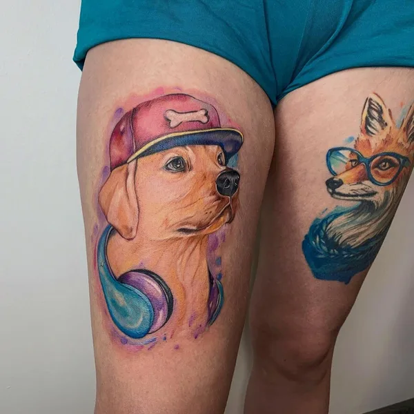 Watercolor tattoo by Kristina Borovkova in Челябинск