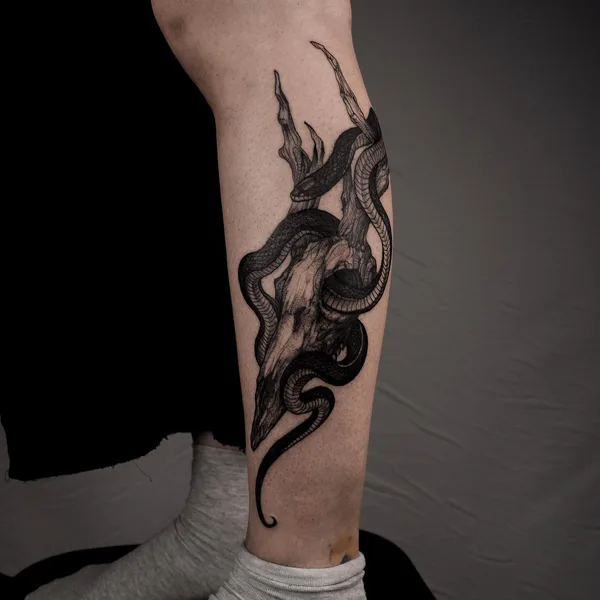 Graphic tattoo by Павел Верцебовский in Челябинск