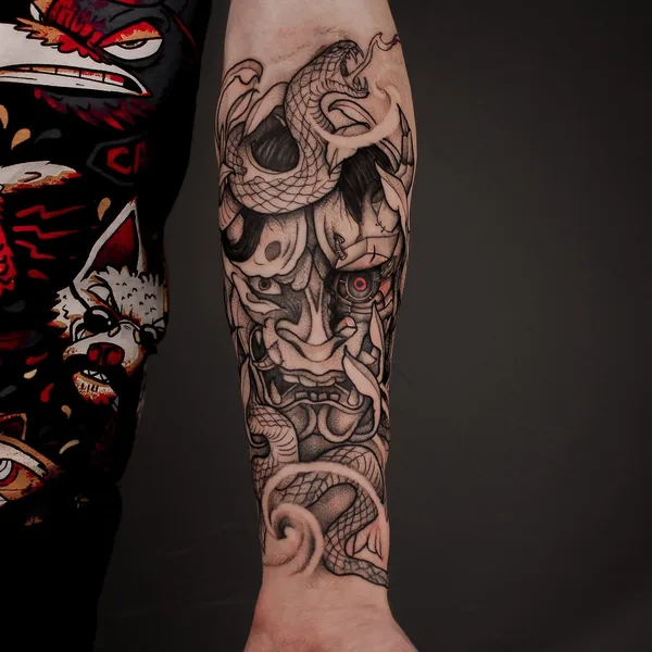 Graphic tattoo by Павел Верцебовский in Челябинск