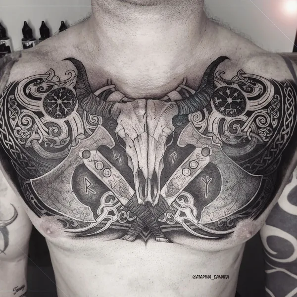 Fine Line tattoo by Danara Atapina in Челябинск