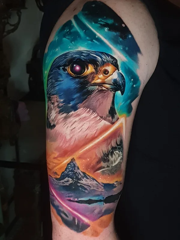 color realism 纹身 在 full sleeve #35612 | 纹身师 Кирилл Лисиченко