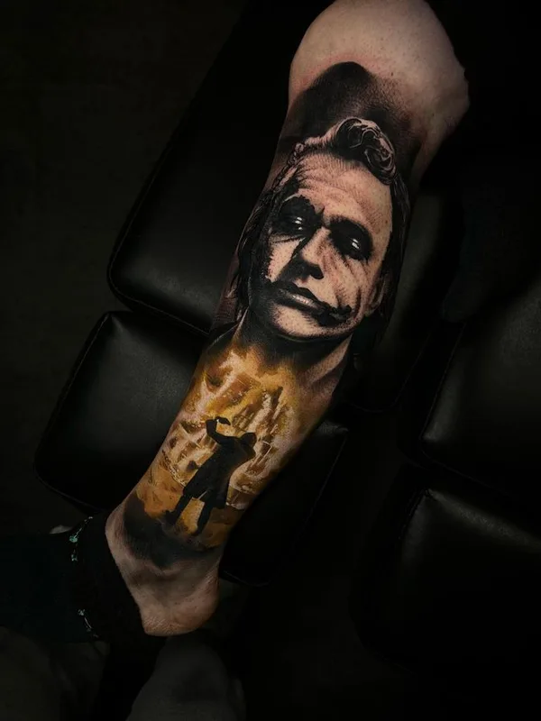 color realism tatuaje en calf #67563 | Tatuador Ignácz Bence