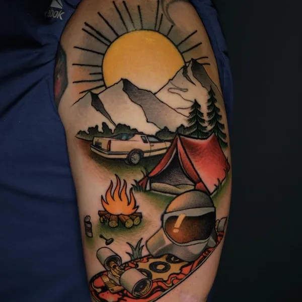 Neo Traditional tattoo by csiga in Budapest