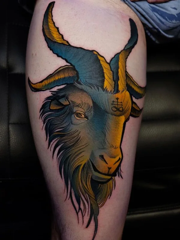 color neo traditional tatouage sur thigh #67611 | Artiste tatoueur csiga
