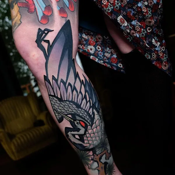 Neo Traditional tattoo by csiga in Budapest