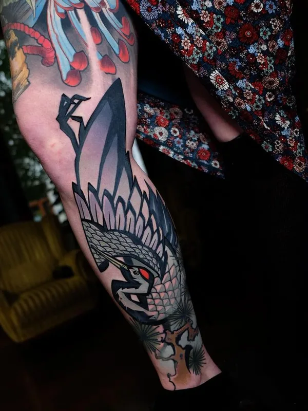 color japanese tatouage sur forearm #67613 | Artiste tatoueur csiga