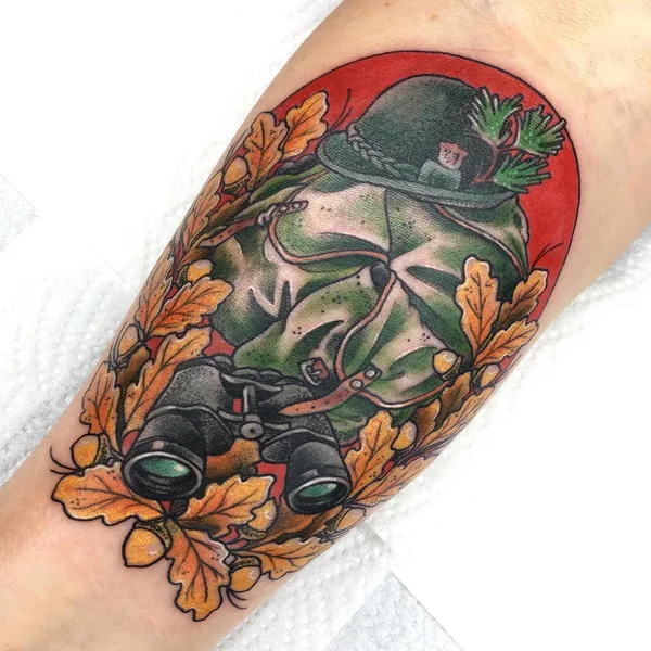 Old School tattoo by Sandor Haraszti in Budapest