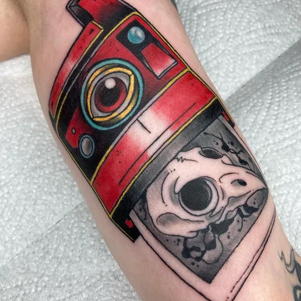Old School tattoo by Sandor Haraszti in Budapest