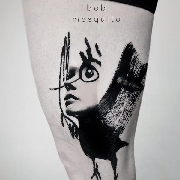 avant-garde tattoo by Mosquito Bob in Pécs
