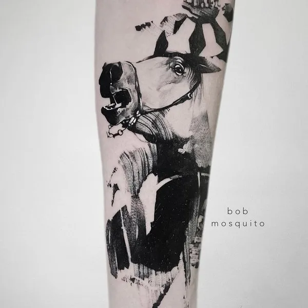 avant-garde tattoo by Mosquito Bob in Pécs