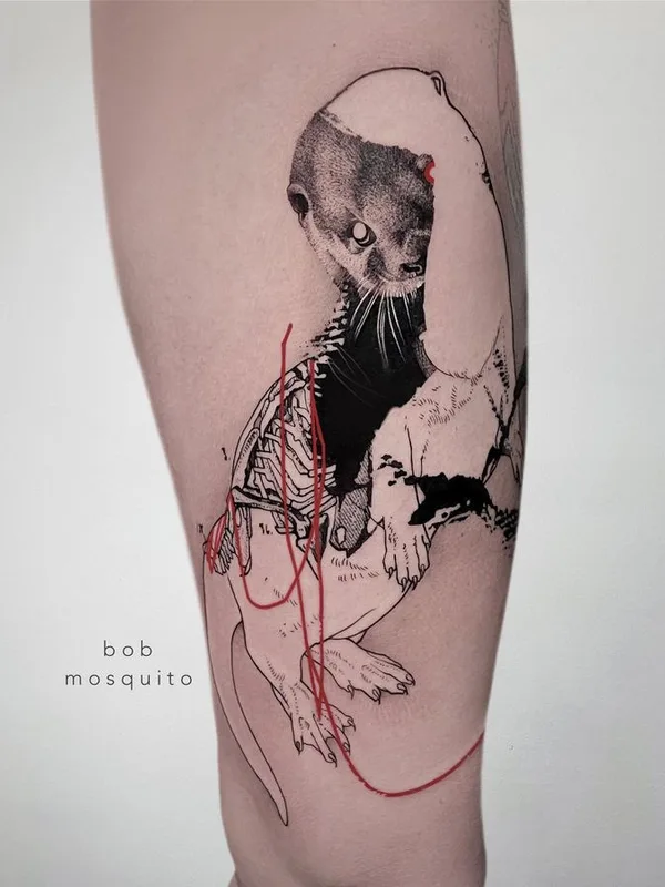 black and grey illustrative tatuaje en forearm #67643 | Tatuador Mosquito Bob