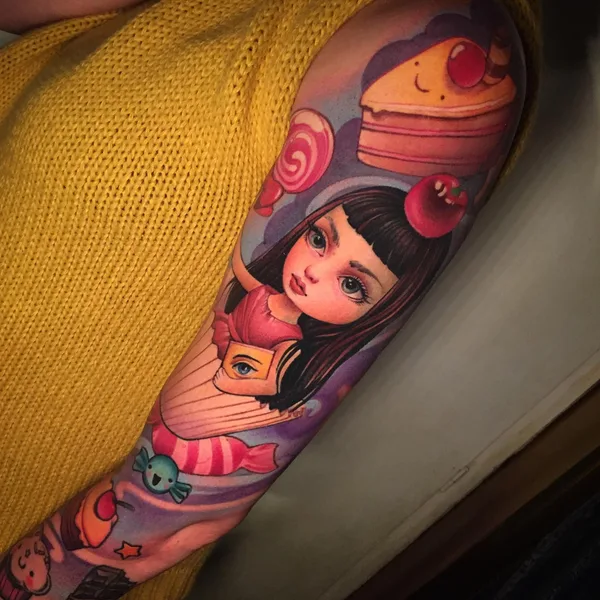 Neo Traditional tattoo by Otte Timar in Budapest