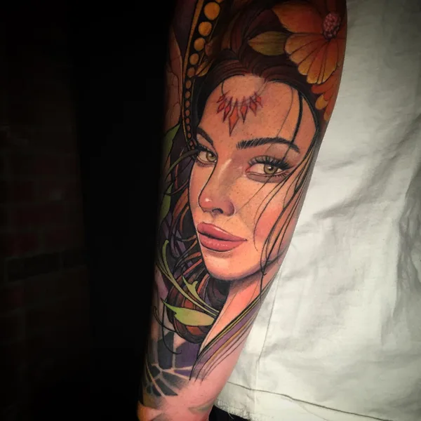 Neo Traditional tattoo by Otte Timar in Budapest