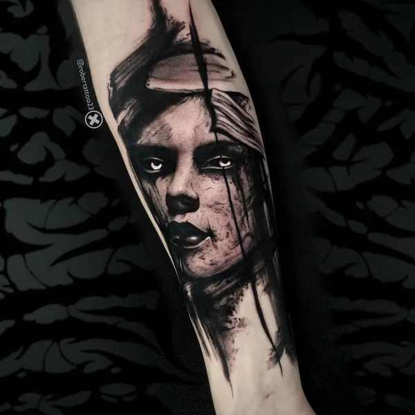 Хоррор tattoo by Роберт Штейнберг  in Nürnberg