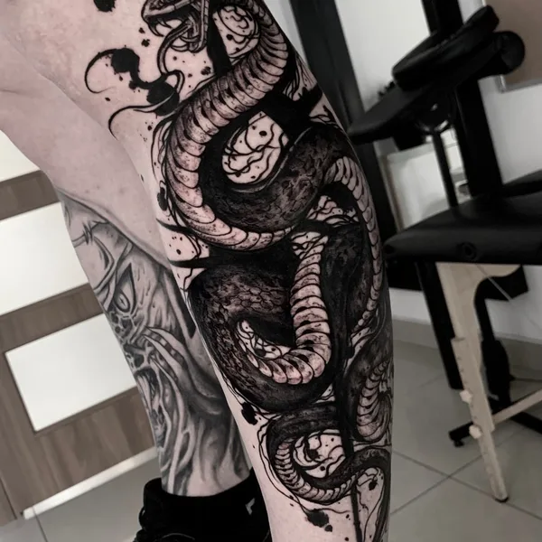 Хоррор tattoo by Роберт Штейнберг  in Nürnberg