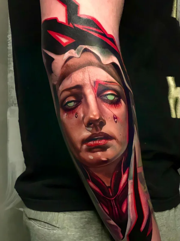 color realism tattoo on forearm #39878 | Tattoo Artist Сергей Ом