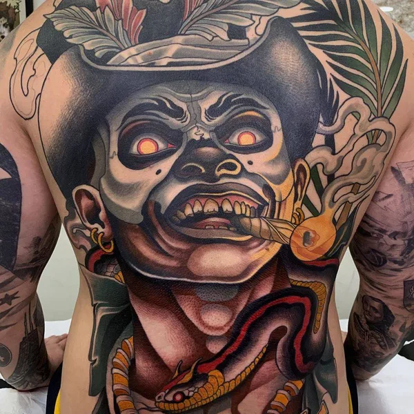 Neo Traditional tattoo by Javier Franko in Barcelona