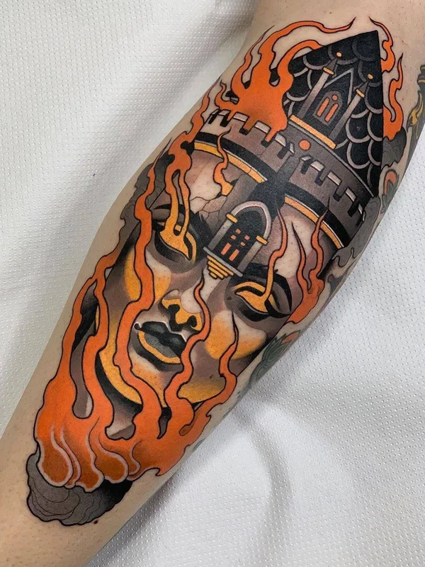 color illustrative tattoo on forearm #31006 | Tattoo Artist Javier Franko