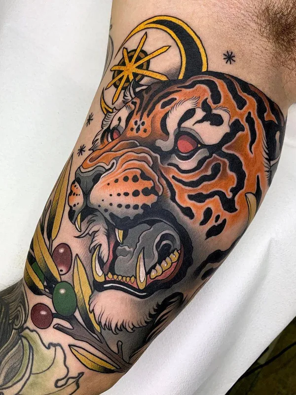 color neo traditional tattoo on forearm #31013 | Tattoo Artist Javier Franko