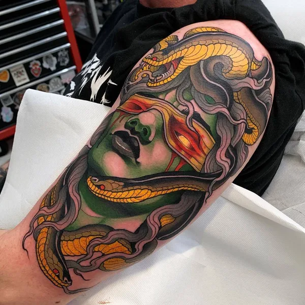 Neo Traditional tattoo by Javier Franko in Barcelona