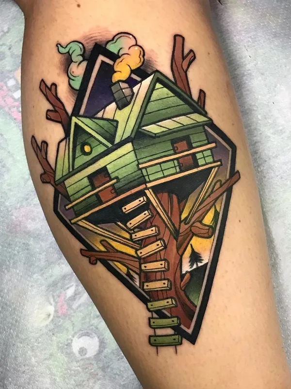 Нео традиционная tattoo by Siemor tattooer in Athina