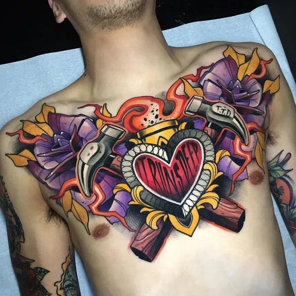 Neo Traditional tattoo by Siemor tattooer in Athina