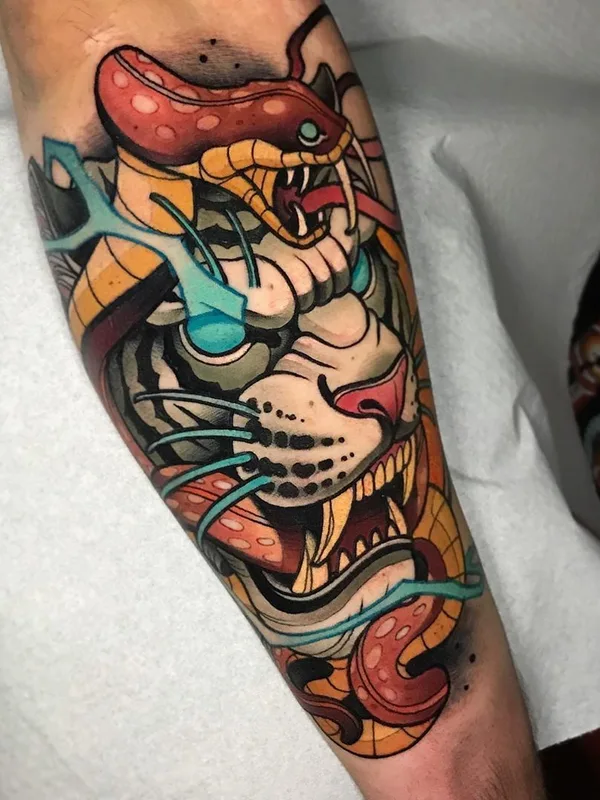 Нео традиционная tattoo by Siemor tattooer in Athina