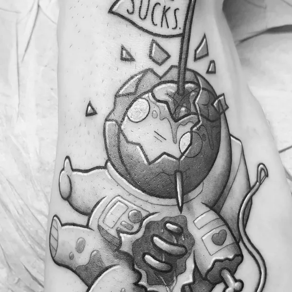 Author's Style tattoo by Perou in Sion