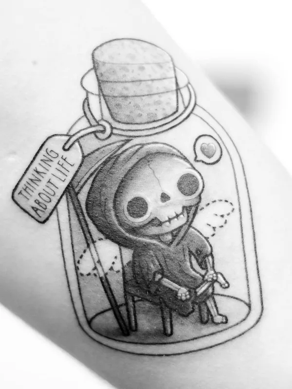 black and grey blackwork tattoo auf forearm #31564 | Tätowierer Perou