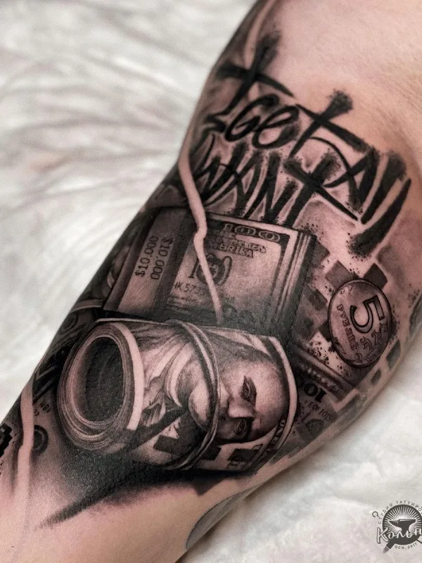 black and grey black and grey татуировка на forearm #41050 | Тату мастер Саша Кот