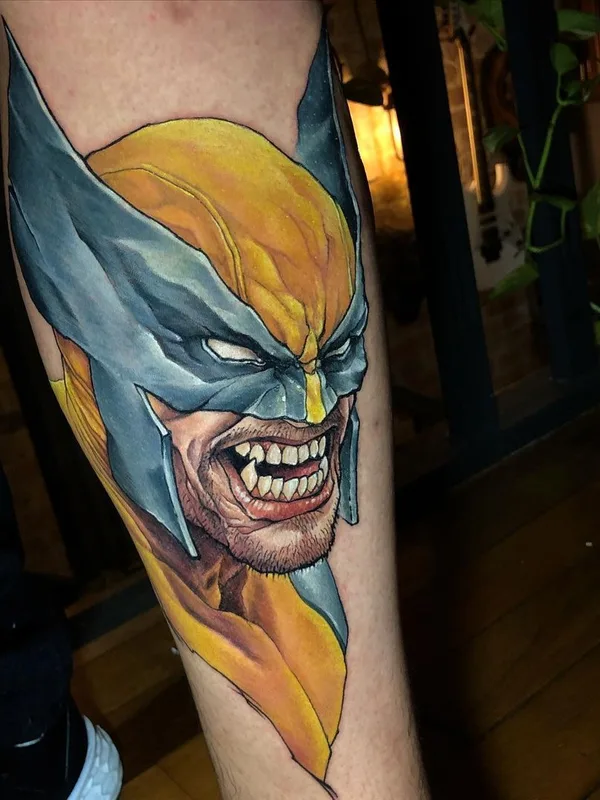 color realism tatouage sur calf #41069 | Artiste tatoueur Fernando TAMPA Realistic