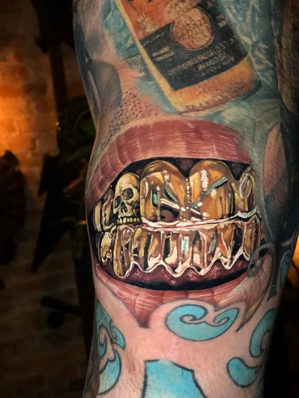 color realism tatouage sur knee #41064 | Artiste tatoueur Fernando TAMPA Realistic