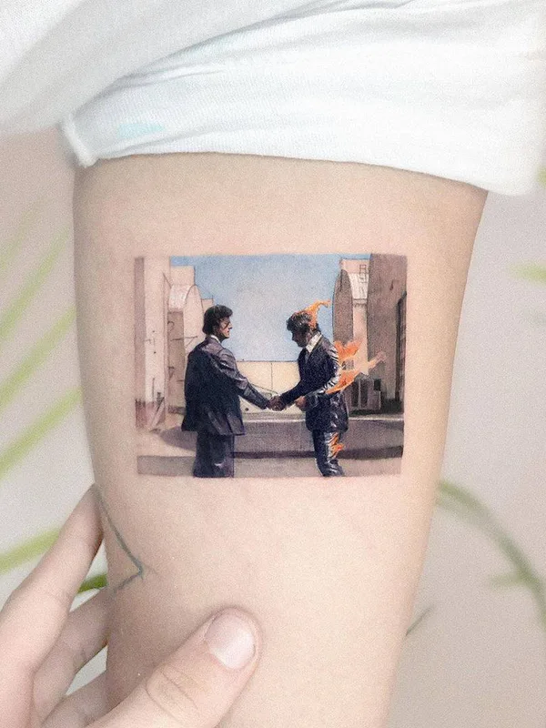 men, female color micro-realism, miniature татуировка на forearm #31960 | Тату мастер Kozo