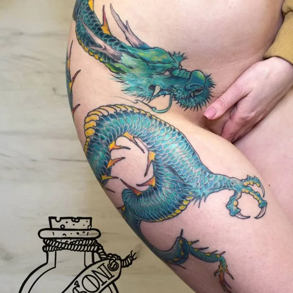 Нео традиционная tattoo by Ядик Табаков