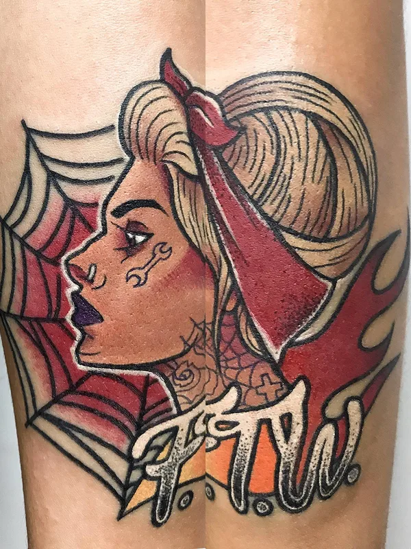 female color neo traditional Tatuaggio su forearm #32709 | Tatuatore Юра Jay-b Таран