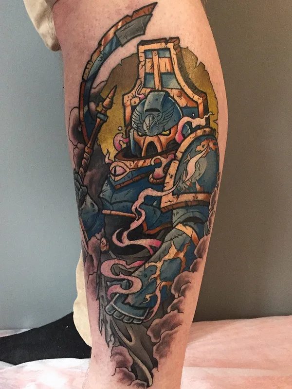 color illustrative Tatuaggio su calf #32699 | Tatuatore Юра Jay-b Таран