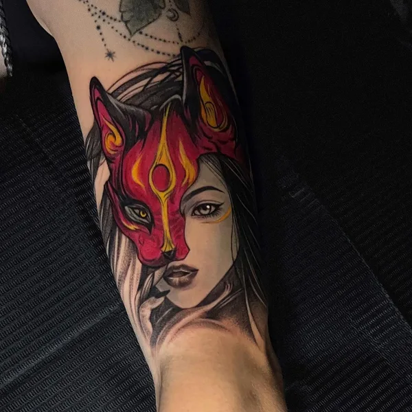 Graphic tattoo by Milad Ismailov in Ташкент