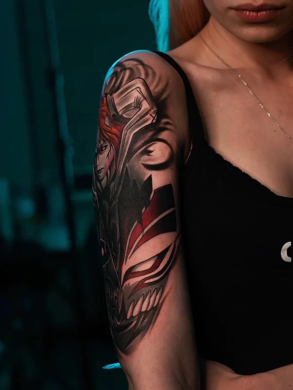 Graphic tattoo by Milad Ismailov in Ташкент