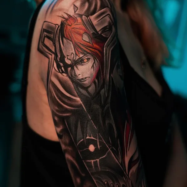 Graphic tattoo by Milad Ismailov in Ташкент