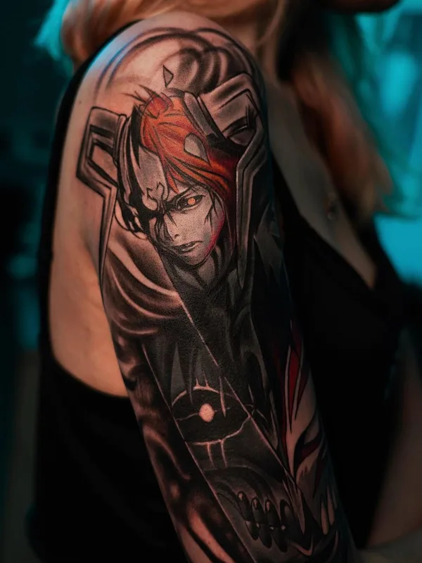 Graphic tattoo by Milad Ismailov in Ташкент