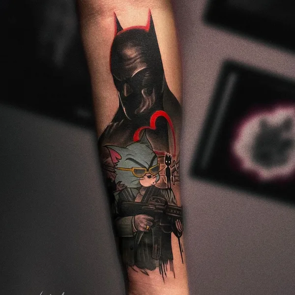 Graphic tattoo by Milad Ismailov in Ташкент