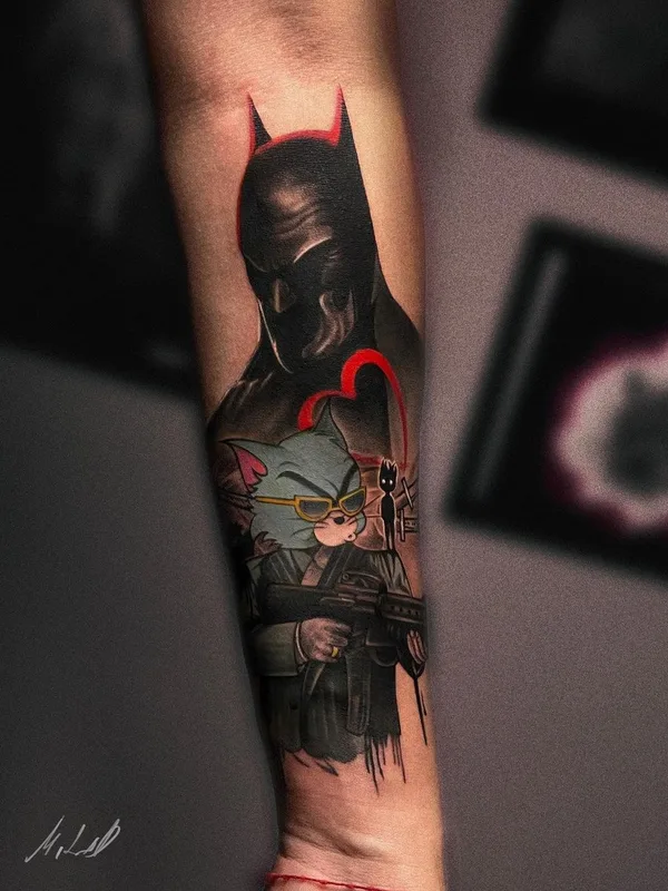 Graphic tattoo by Milad Ismailov in Ташкент