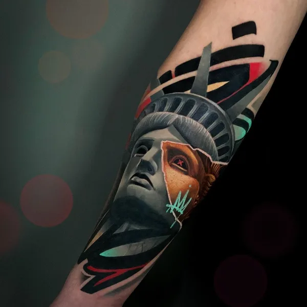 Illustrative tattoo by Артур Мамлиев in Ташкент