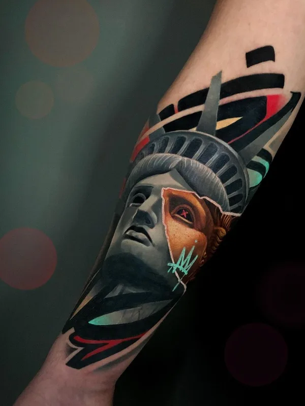 Illustrative tattoo by Артур Мамлиев in Ташкент