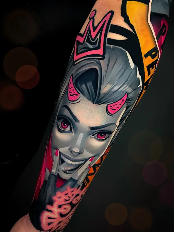 Illustrative tattoo by Артур Мамлиев in Ташкент