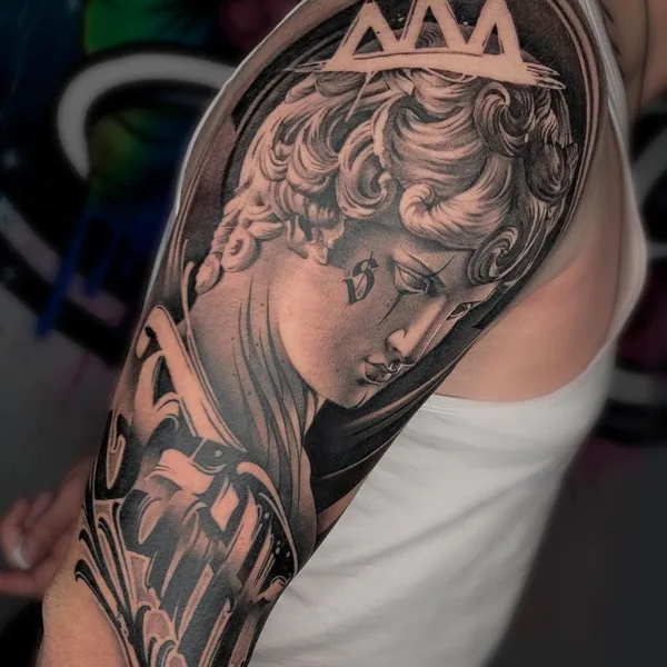 Illustrative tattoo by Артур Мамлиев in Ташкент