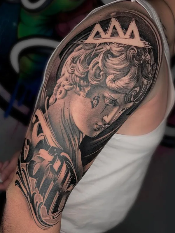 Illustrative tattoo by Артур Мамлиев in Ташкент